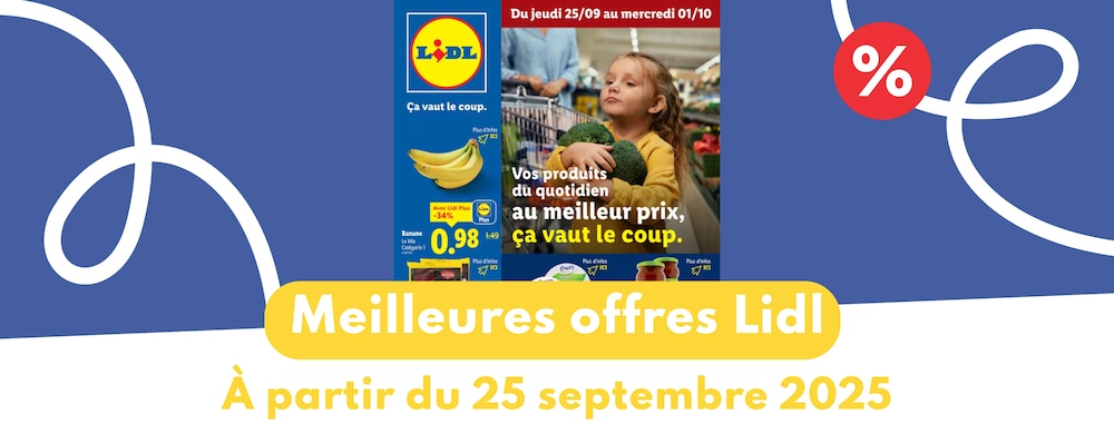 Meilleures offres Lidl 25 septembre 2025