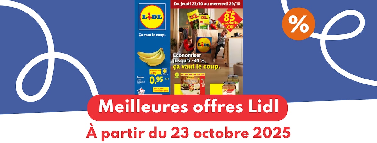 Catalogue Lidl du 23 au 29 octobre 2025 : les meilleures offres