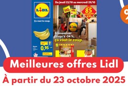 Catalogue Lidl du 23 au 29 octobre 2025 : les meilleures offres