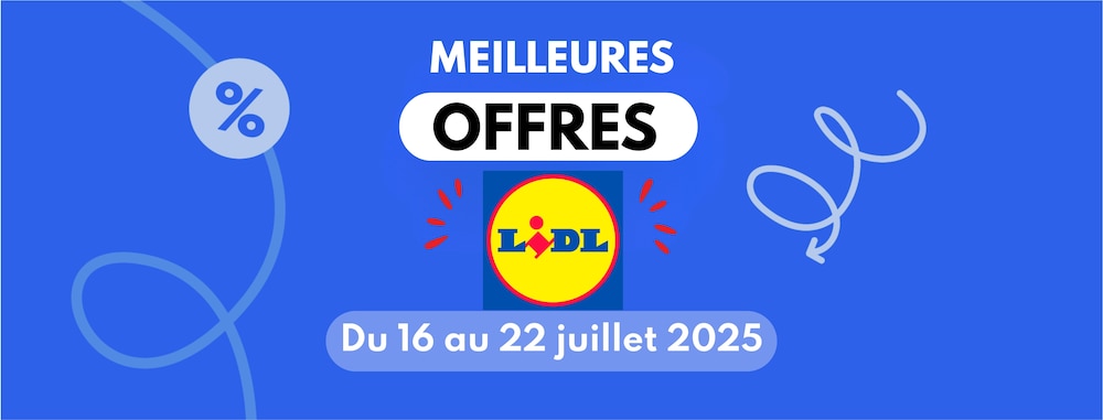 Meilleures offres Lidl du 16 au 22 juillet.
