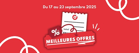 Meilleures offres du 17 au 23 septembre 2025