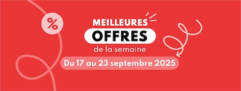 Meilleures offres du 17 au 23 septembre 2025
