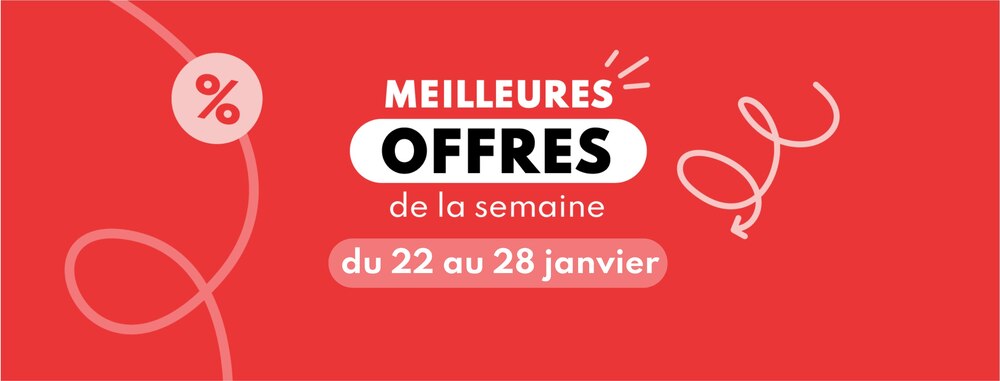 Meilleures offres de la semaine du 22 au 28 janvier 2025