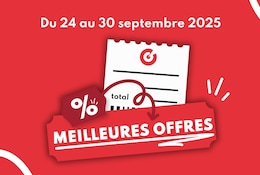 Meilleures offres du 24 au 30 septembre 2025