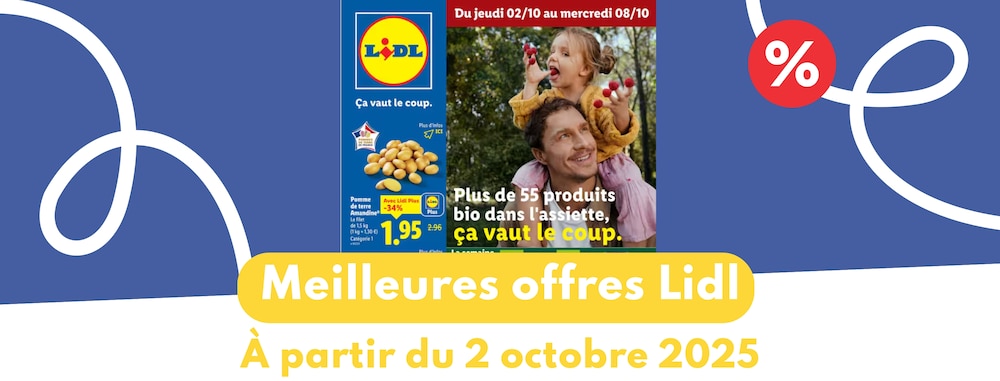 Meilleures offres Lidl du 2 octobre 2025