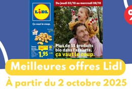 Meilleures offres Lidl du 2 octobre 2025