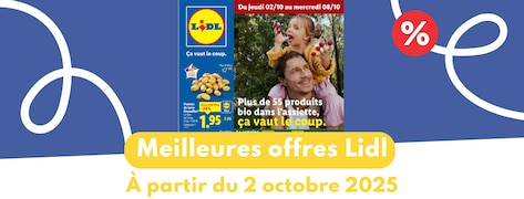 Meilleures offres Lidl du 2 octobre 2025
