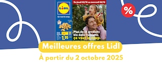 Catalogue Lidl du 2 octobre 2025 : les meilleures offres