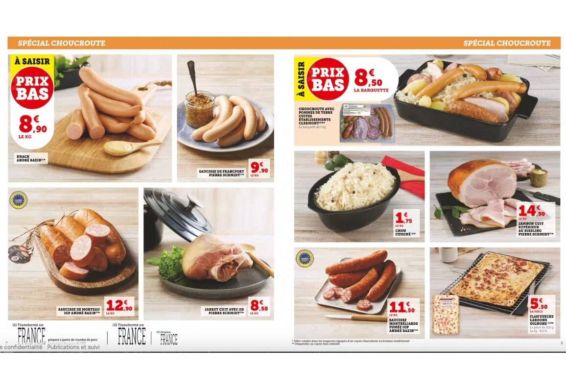 Ne manquez pas la semaine spécial choucroute à prix bas chez U Express