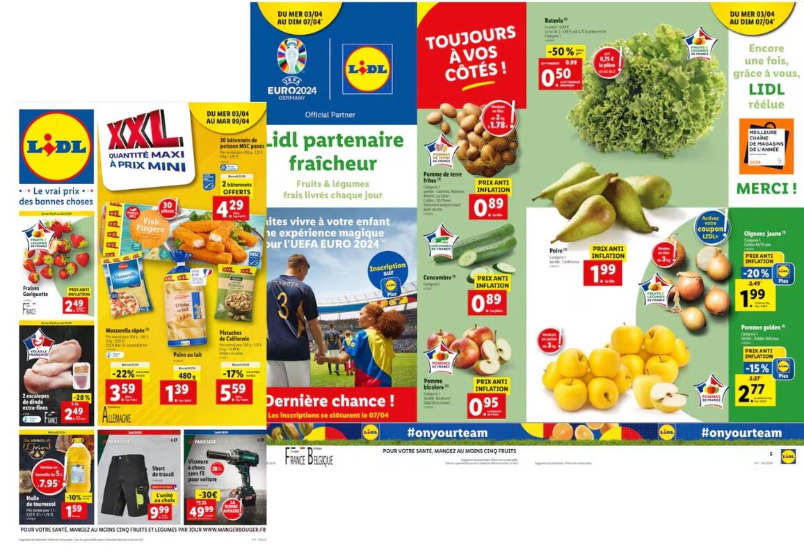 Ne manquez pas les fruits et légumes de saison Lidl