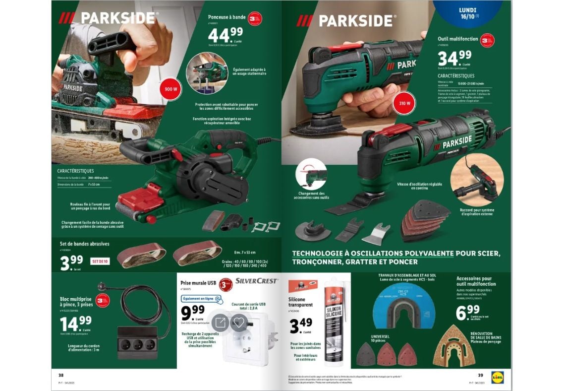 Ne manquez pas les promos Parkside pour des travaux à petit budget
