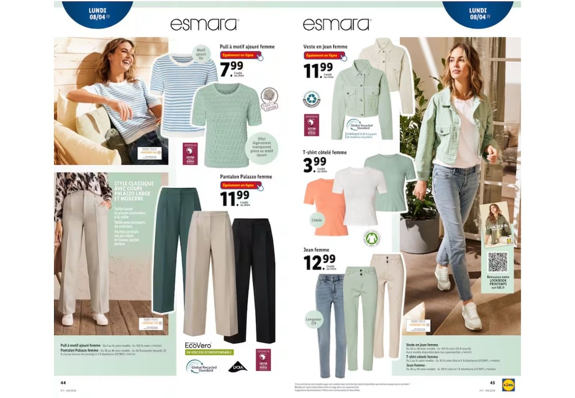 Ne manquez pas les vêtements Esmara pour des looks printaniers à petit budget