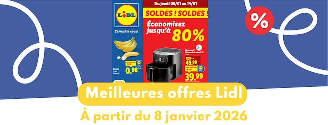 Catalogue Lidl du 8 janvier 2026 : les meilleures offres
