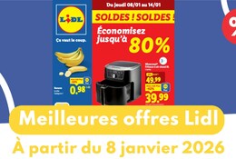 Catalogue Lidl du 8 janvier 2026 : les meilleures offres