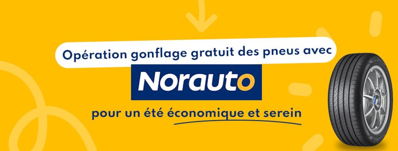 Opération gonflage pneus Norauto x Bonial