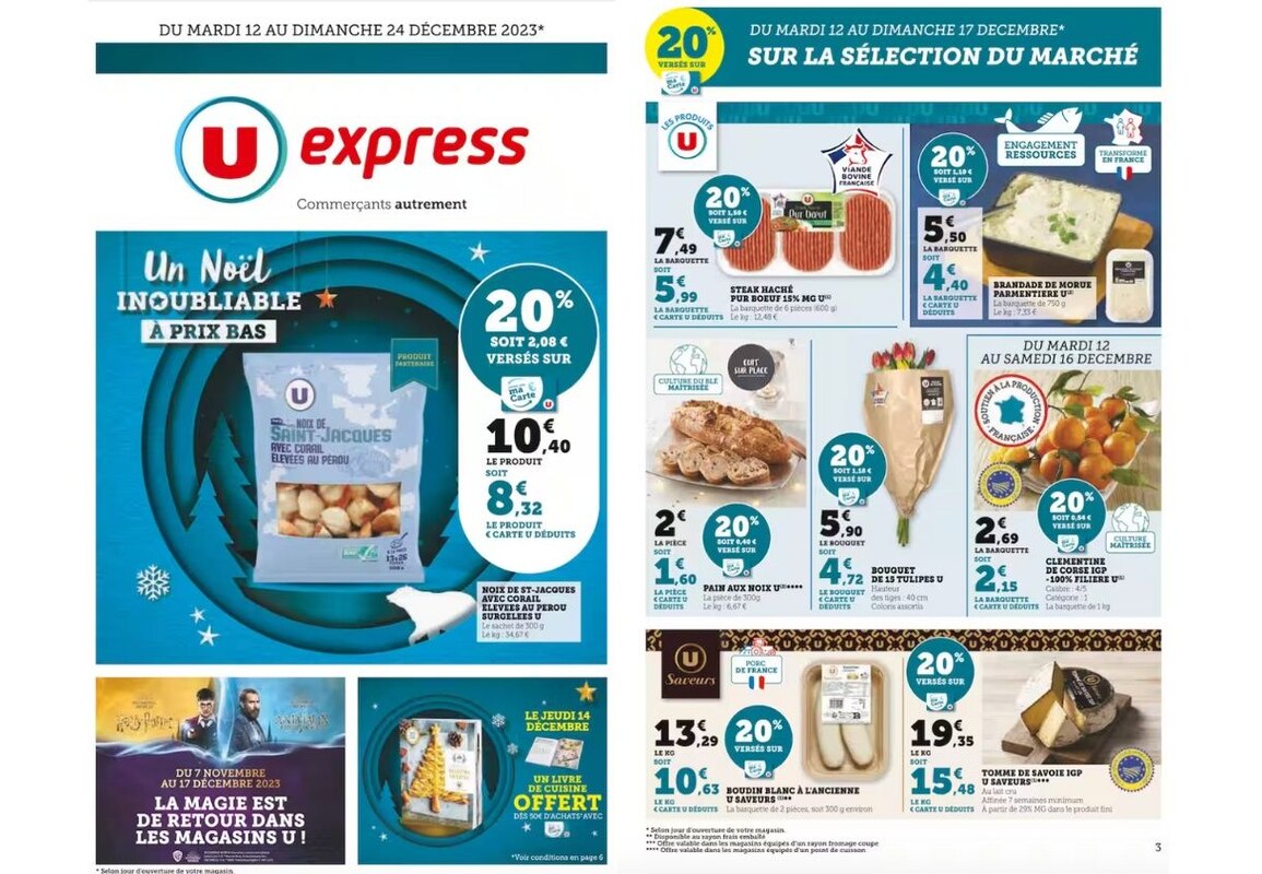 Optez pour la sélection du marché disponible chez U Express