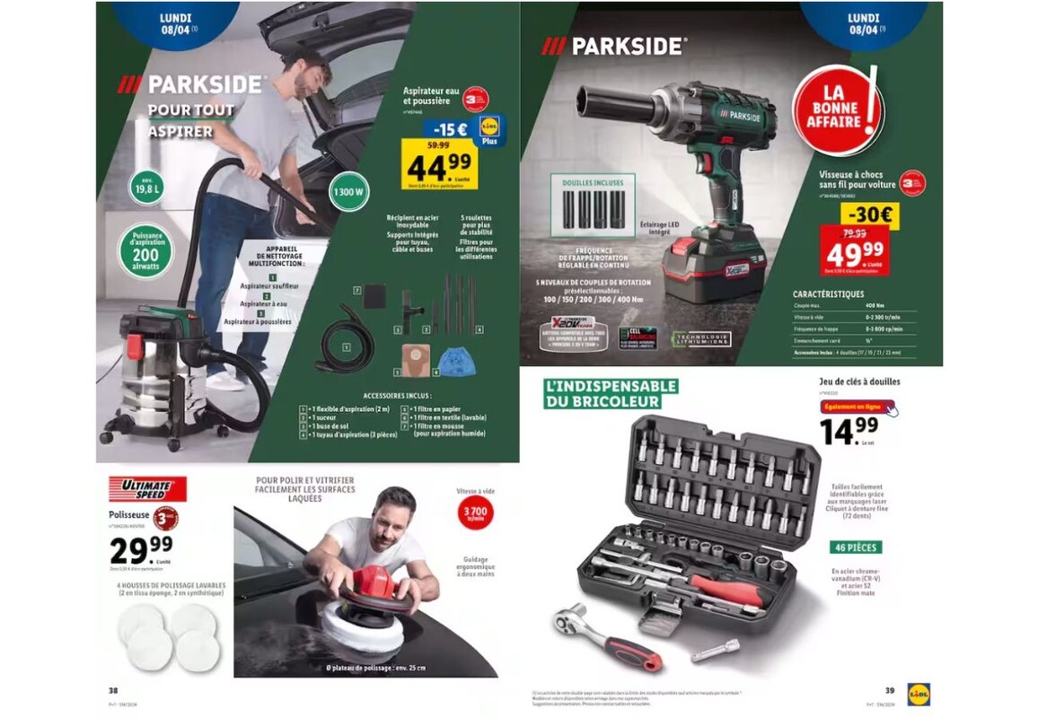 Optez pour les indispensables bricolage Parkside 