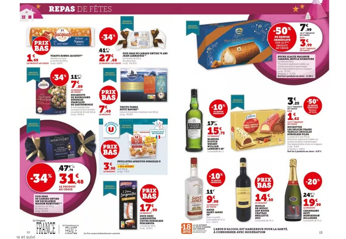 Préparez vos repas de fêtes chez U Express