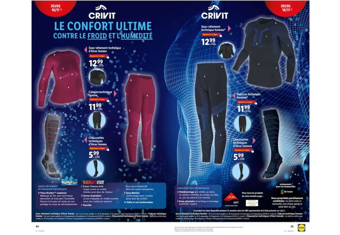 Privilégiez le confort lors de vos sorties sportives avec Crivit
