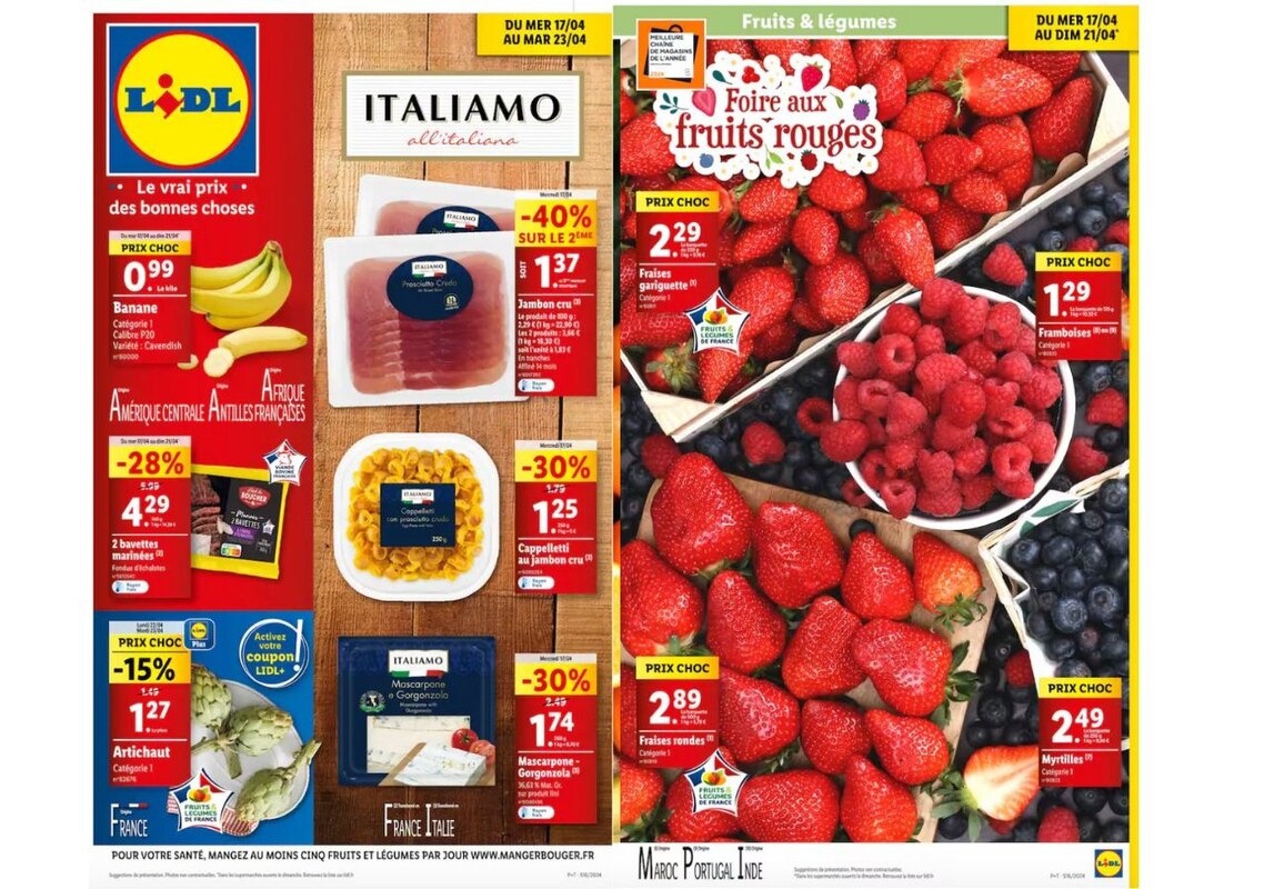 Profitez de la foire aux fruits rouges Lidl