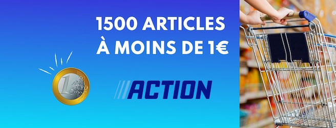 Quels sont les 1500 articles Action à moins de 1€ ?