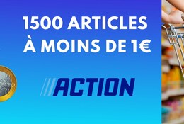 Quels sont les 1500 articles Action à moins de 1€ ?
