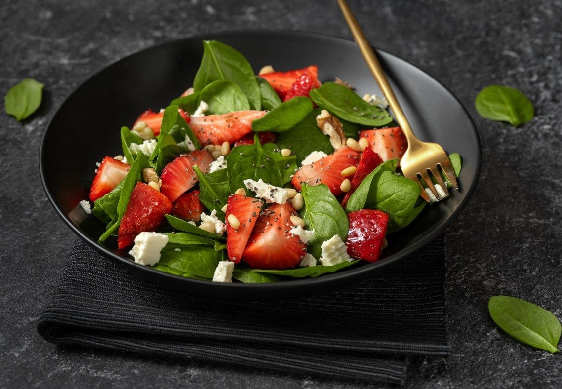 Salade de fraises à la feta