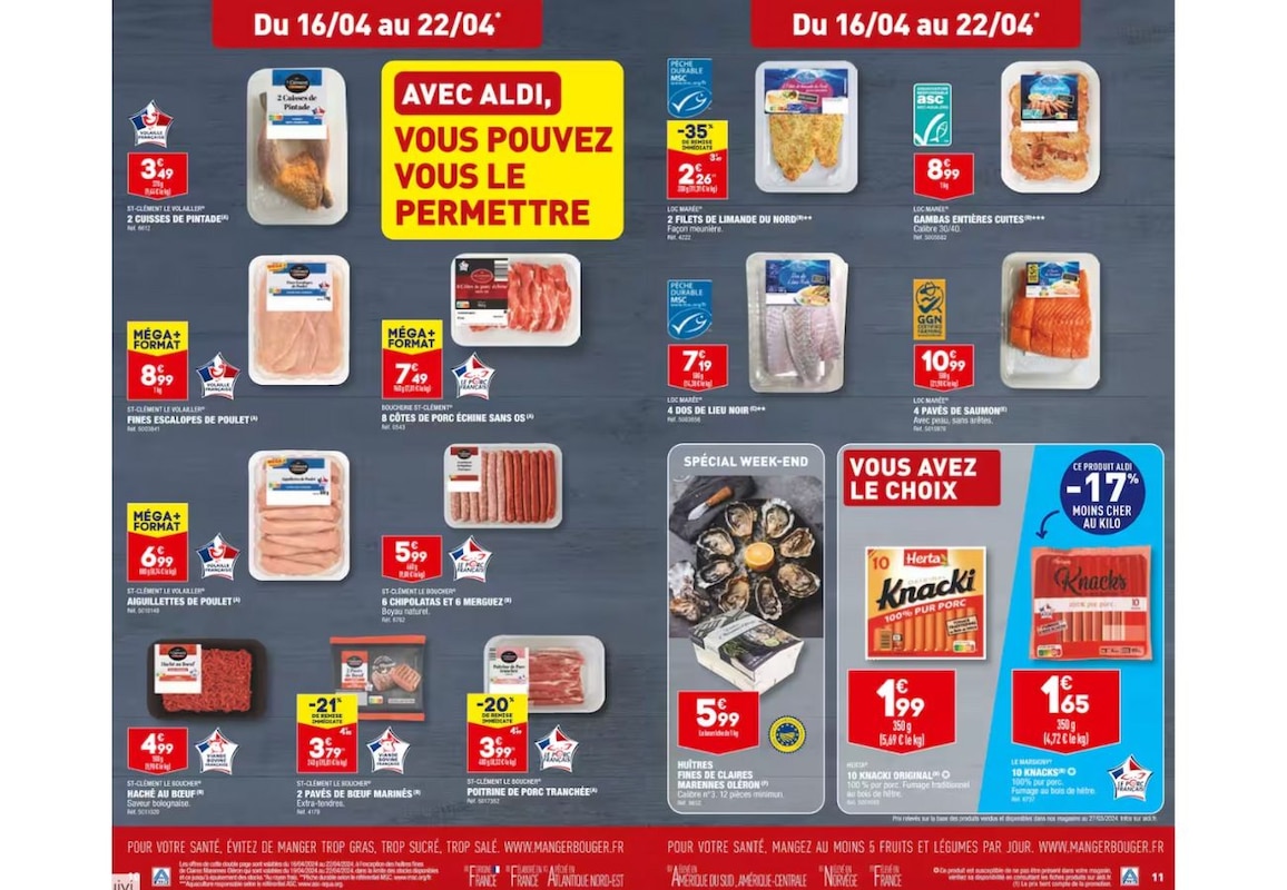 Meilleures offres de la semaine du 17 au 23 avril