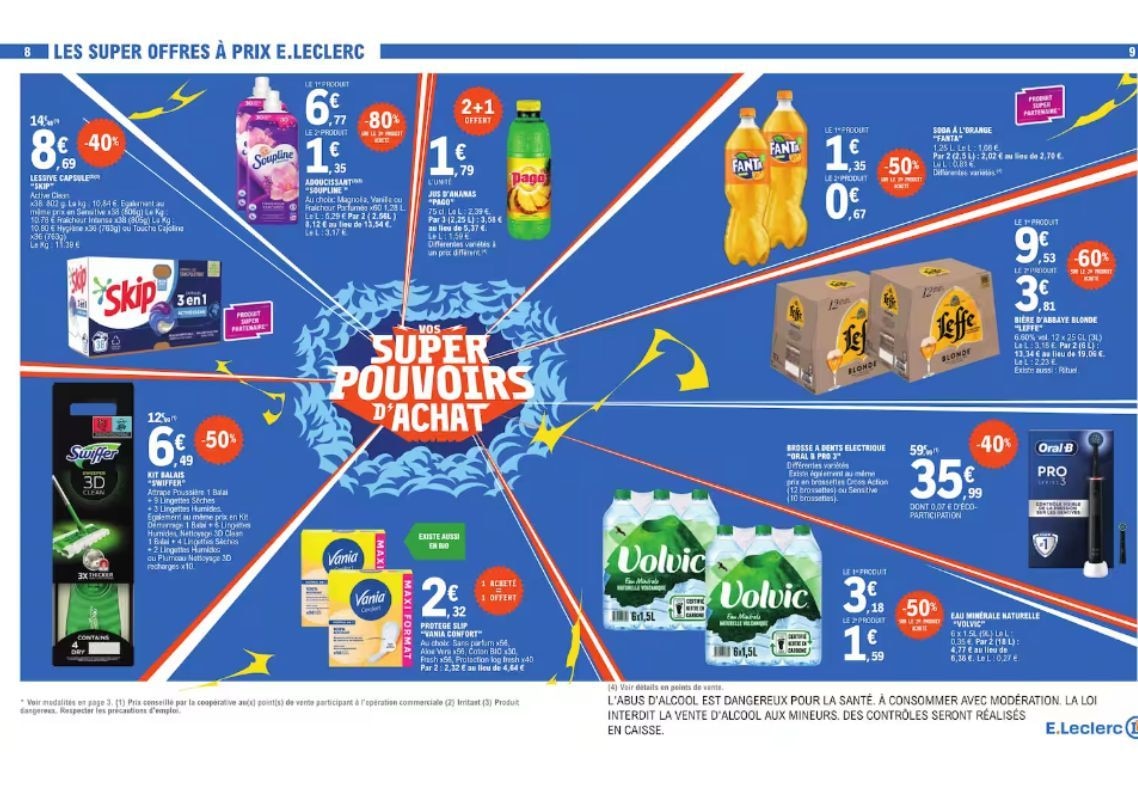 Vos super pouvoirs d'achat grâce aux super offres E.Leclerc