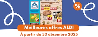 Lire l'article Catalogue ALDI du 30 décembre 2025 au 5 janvier 2026 : les meilleures offres Catalogue ALDI du 30 décembre 2025 au 5 janvier 2026 : les meilleures offres