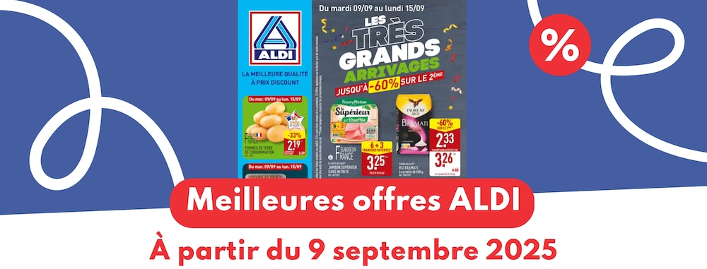 meilleures offres ALDI 9 septembre 2025