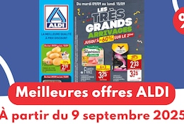meilleures offres ALDI 9 septembre 2025