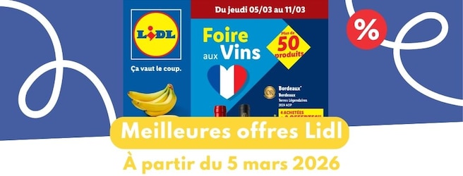 Catalogue Lidl dès le 5 mars 2026 : les meilleures offres