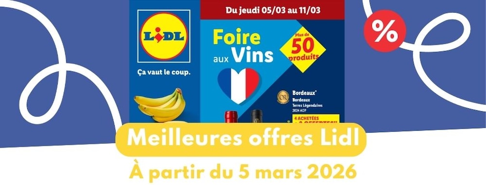 Catalogue Lidl dès le 5 mars 2026 : les meilleures offres