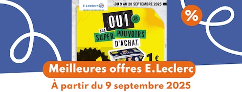 meilleures offres E.leclerc 9 septembre 2025