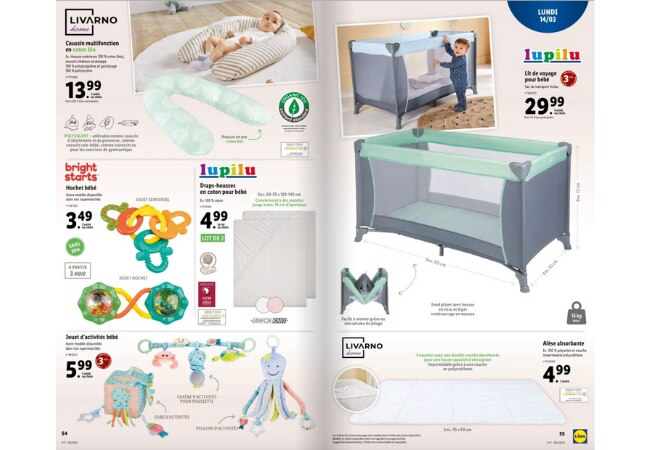 Tout pour bébé chez Lidl dès le lundi 14 mars