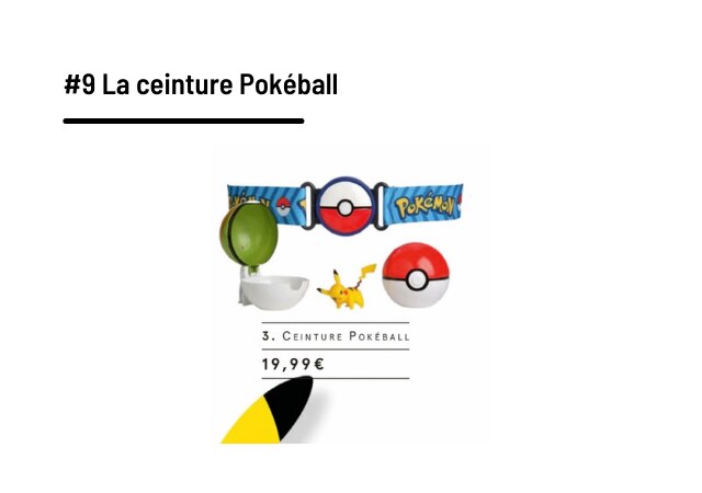 La ceinture Pokéball