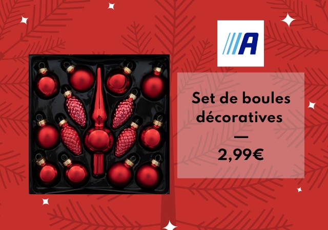 Décorations de Noël à petits prix chez Action