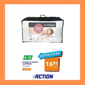 Couette 4 saisons chez Action