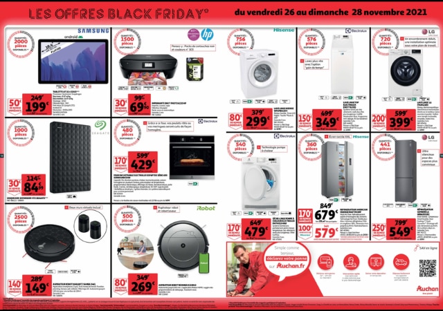 Les super promos Auchan pour le Black Friday