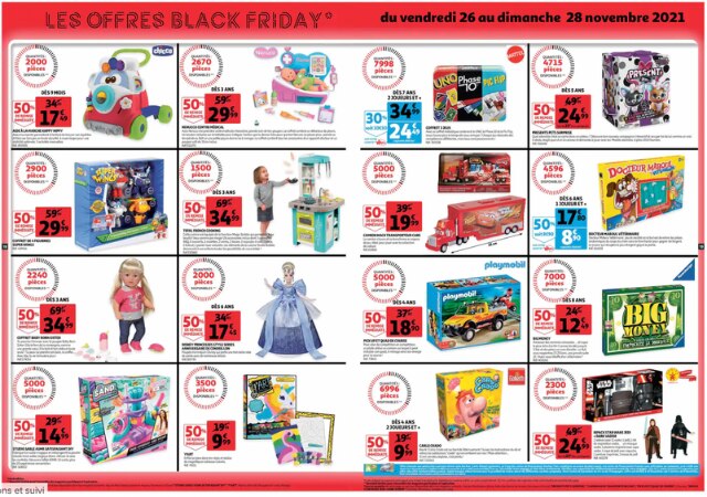 Les promos Black Friday Jouets chez Auchan