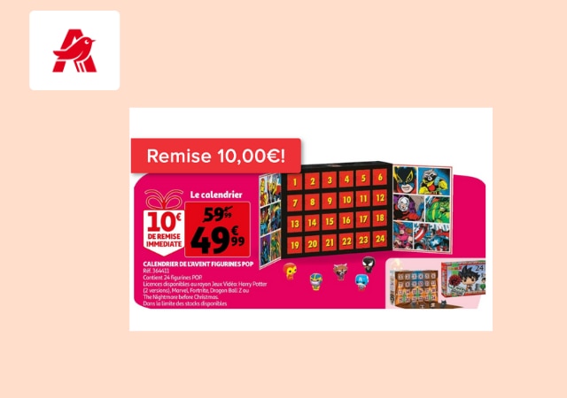 Calendriers de l'Avent Figurines POP chez Auchan