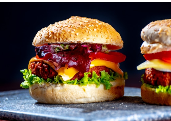 Burger végétarien au Beyond Meat