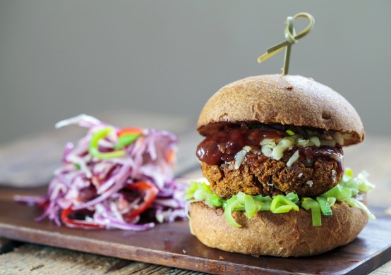 Burger au steak de lentilles