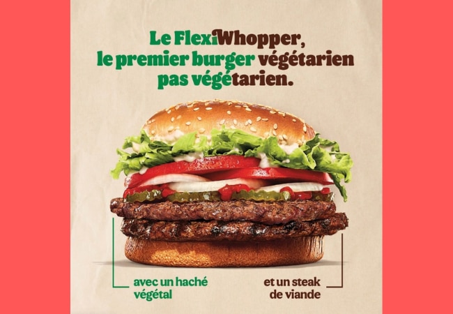 Le Flexiwhopper (végé)tarien chez Burger King