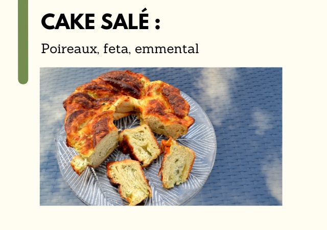 Cake salé aux poireaux