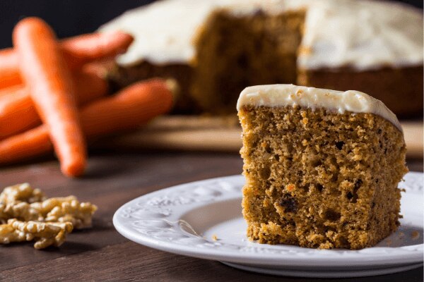 Carrot cake et son glaçage