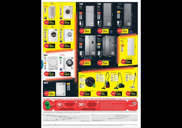 Offres cassées sur l'électroménager chez Conforama