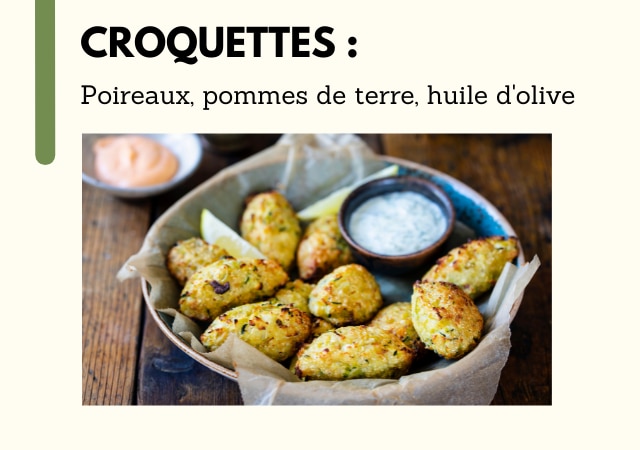 Croquettes de poireaux et pommes de terre