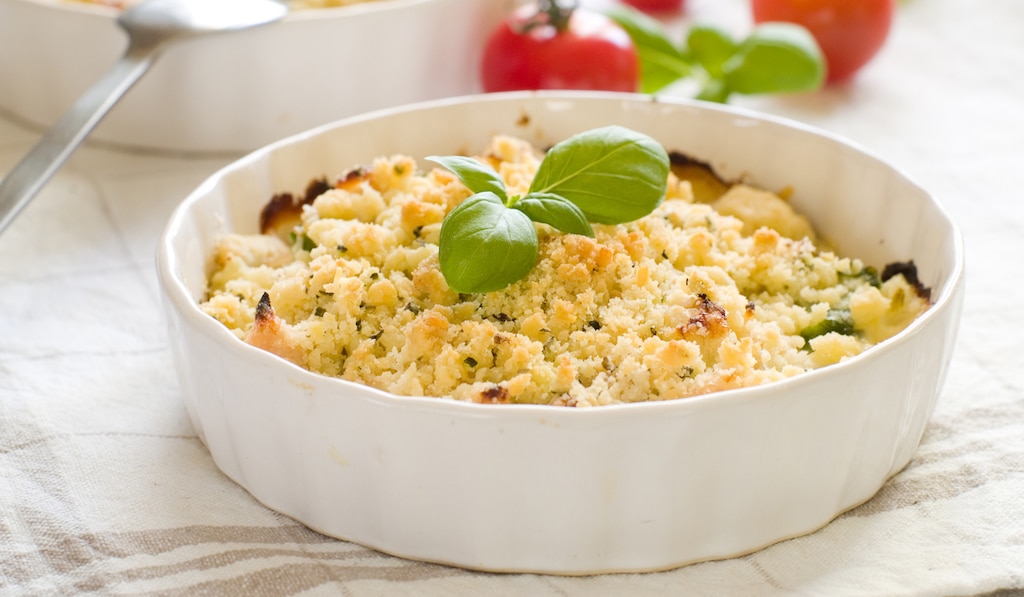 Crumble courgette - chèvre